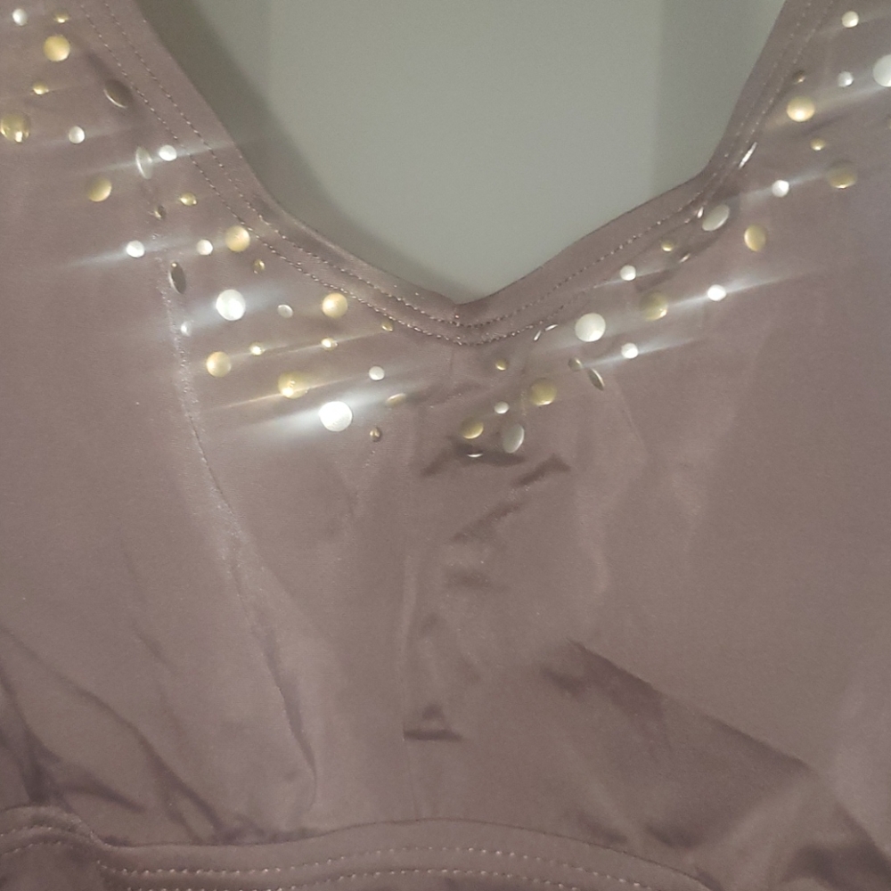 Embellished tankini top